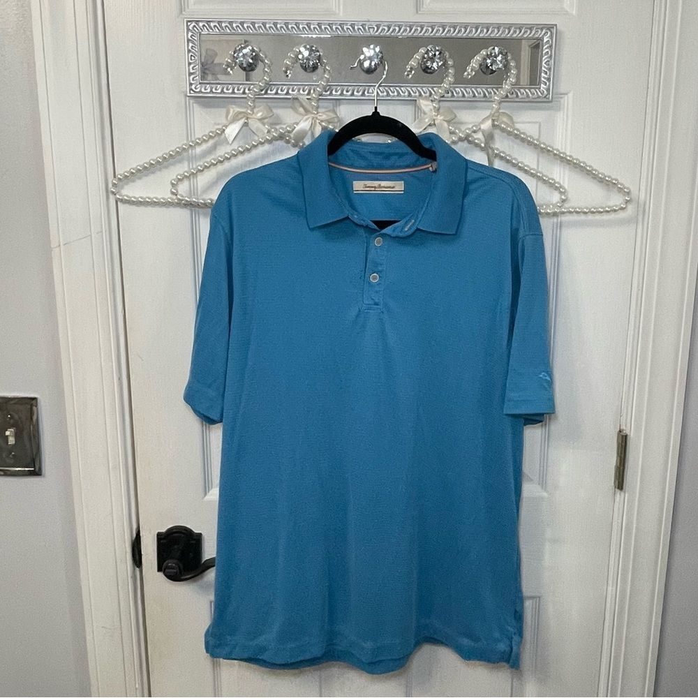 Blue Tommy Bahama Polo Shirt